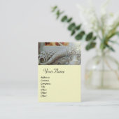 CORNUCOPIA MONOGRAM, hell grau Visitenkarte (Stehend Vorderseite)