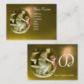 CORNUCOPIA MONOGRAM hellgelber Topaz Visitenkarte (Vorne/Hinten)