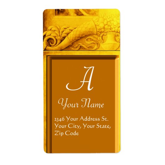 CORNUCOPIA MONOGRAM, hellgoldgelb (Vorne)