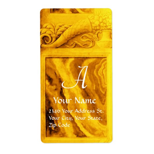 CORNUCOPIA MONOGRAM, hellgoldgelb (Vorne)