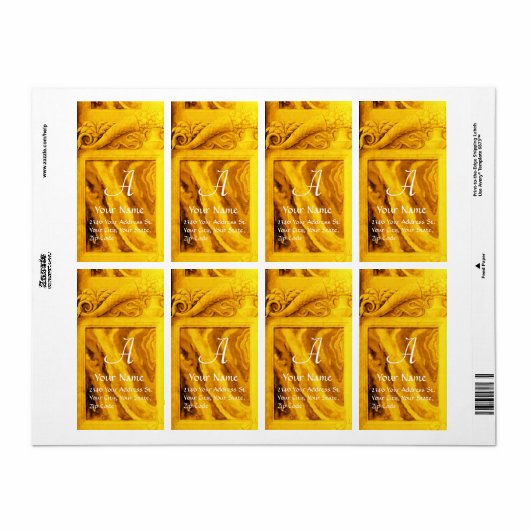 CORNUCOPIA MONOGRAM, hellgoldgelb (Vorne)