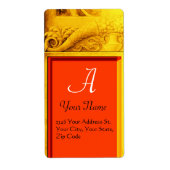 CORNUCOPIA MONOGRAM, hellgoldgelb orange (Vorne)