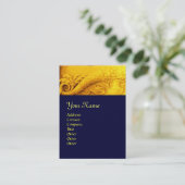 CORNUCOPIA MONOGRAM, hellgoldgelb Visitenkarte (Stehend Vorderseite)