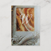 CORNUCOPIA MONOGRAM, hellgoldgelb Visitenkarte (Rückseite)