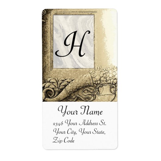 CORNUCOPIA MONOGRAM , schwarz-weiß grau (Vorne)