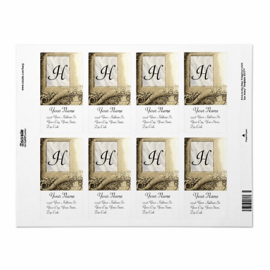 CORNUCOPIA MONOGRAM , schwarz-weiß grau (Vorne)