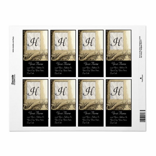 CORNUCOPIA MONOGRAM , schwarz-weiß grau (Vorne)