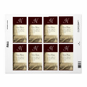 CORNUCOPIA MONOGRAM , schwarz-weiß, graubraun (Vorne)