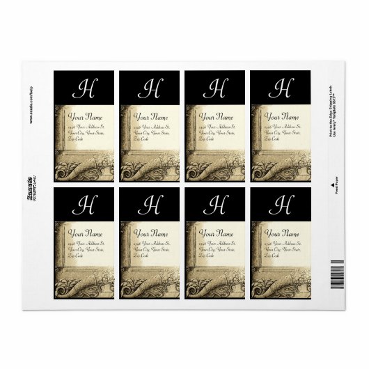 CORNUCOPIA MONOGRAM , Schwarz-Weiß-Schwarz (Vorne)