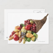 Cornucopia (Obst und Gemüse) Postkarte (Vorne/Hinten)