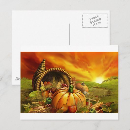 Cornucopia Postkarte (Vorne/Hinten)