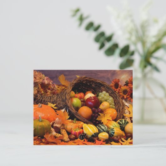 Cornucopia Postkarte (Stehend Vorderseite)
