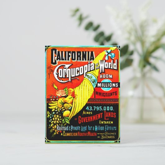 Cornucopia - Postkarte (Stehend Vorderseite)