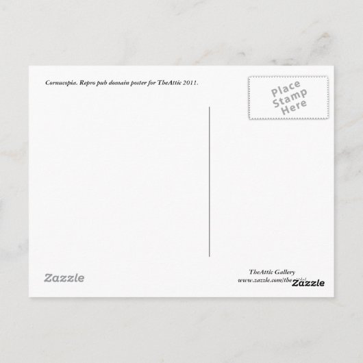 Cornucopia - Postkarte (Rückseite)