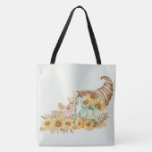 Cornucopia, Pumpkins und Sonnenblumen Tasche (Vorderseite)