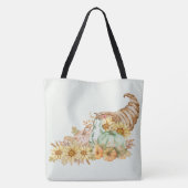 Cornucopia, Pumpkins und Sonnenblumen Tasche (Rückseite)