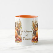 Cornucopia Puten Thanksgiving Combo Tasse (Zentrum)