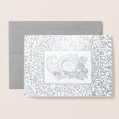 Cornucopia Real Foil Erntedank Dinner Folienkarte (Vorderseite mit Umschlag)