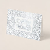 Cornucopia Real Foil Erntedank Dinner Folienkarte (Vorderseite)