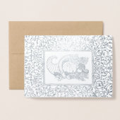 Cornucopia Real Foil Erntedank Dinner Folienkarte (Vorderseite mit Umschlag)