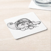 Cornucopia Rechteckiger Pappuntersetzer (angewinkelt)