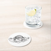 Cornucopia Runder Pappuntersetzer (Vor Ort)