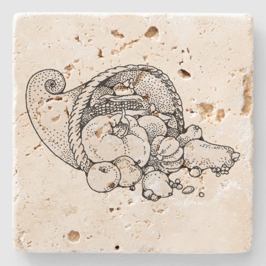 Cornucopia Steinuntersetzer (Vorderseite)