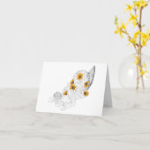 Cornucopia Sunflowers Pumpkins Karte (Gelbe Blume)