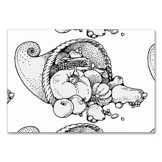 Cornucopia Tischnummer (Vorderseite)