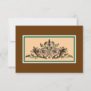 Cornucopia Vintag Erntedank RSVP Cards Karte