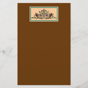 Cornucopia Vintag Erntedank Stationery Briefpapier