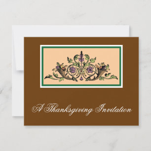 Cornucopia Vintager Erntedank Einladung