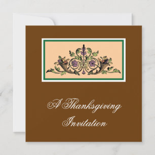 Cornucopia Vintager Erntedank Einladung