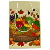 Cornucopia voll mit Gemüse Mittlere Geschenktüte (Vorderseite)