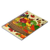 Cornucopia voll mit Gemüse Notizblock (Linke Seite)