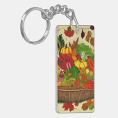 Cornucopia voll mit Gemüse Schlüsselanhänger (Vorderseite links)