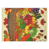 Cornucopia voll mit Gemüse Tischdecke (Vorderseite (Horizontal))