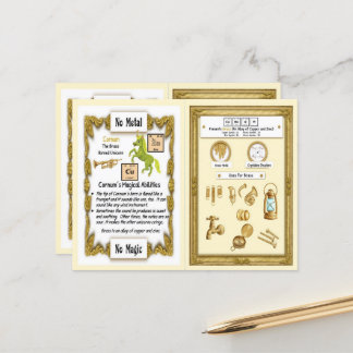 Cornum - Brass Horn Einhorn Spielkarte Postkarte