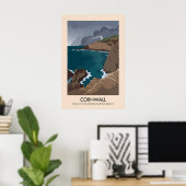 Cornwall AONB Reiseplakat Poster (Heimbüro)