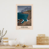 Cornwall AONB Reiseplakat Poster (Küche)