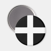 Cornwall - Cornish Flag / St. Piran Magnet (Vorderseite/Rückseite)