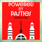 Cornwall Cornish Pasties English Food Fensteraufkleber (Blatt 3)