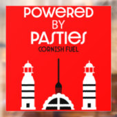 Cornwall Cornish Pasties English Food Fensteraufkleber (Blatt 2)