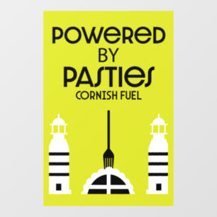 Cornwall Cornish Pasties English Food Fensteraufkleber