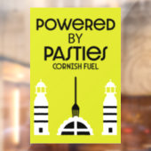 Cornwall Cornish Pasties English Food Fensteraufkleber (Blatt 2)