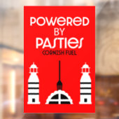 Cornwall Cornish Pasties English Food Fensteraufkleber (Blatt 2)