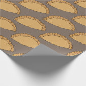 Cornwall Cornish Pasties English Food Gemustert Geschenkpapier (Ecke)