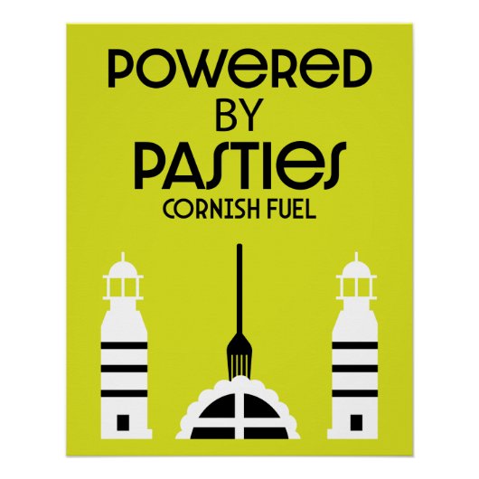 Cornwall Cornish Pasties English Food Poster (Vorderseite)