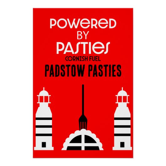 Cornwall Cornish Pasties English Food Poster (Vorderseite)