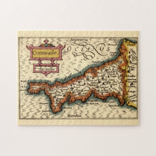 Cornwall, Cornwaile Landkreis England Antiquariäre Puzzle
